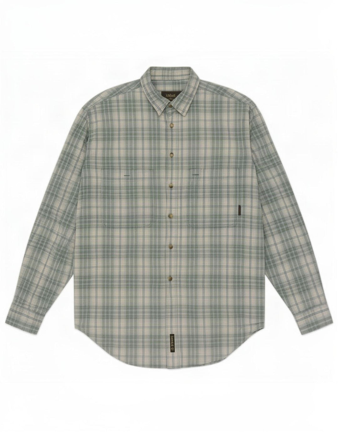 Camicia da uomo Timberland in cotone a quadri blu medio