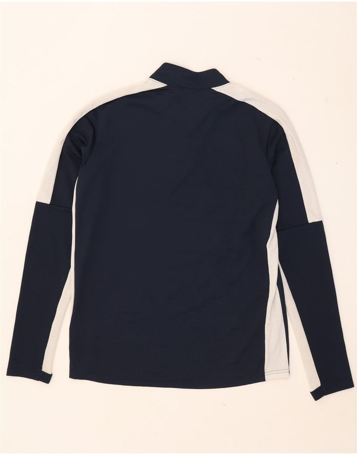 Top della tuta pullover Nike Dri Fit da uomo, color block medio blu navy