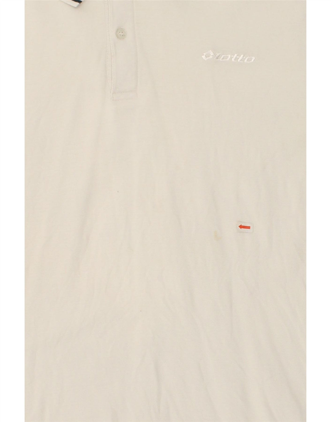 LOTTO Mens Polo Shirt 2XL White Cotton Vintage Lotto and Second-Hand Lotto from Messina Hembry 