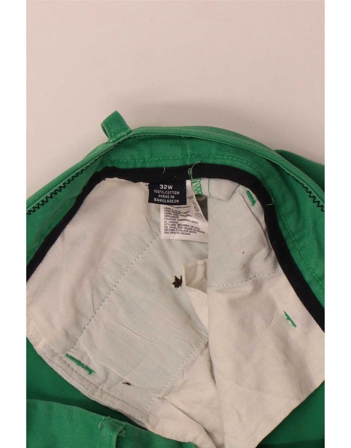 Pantaloncini chino da uomo Nautica W32 cotone verde medio