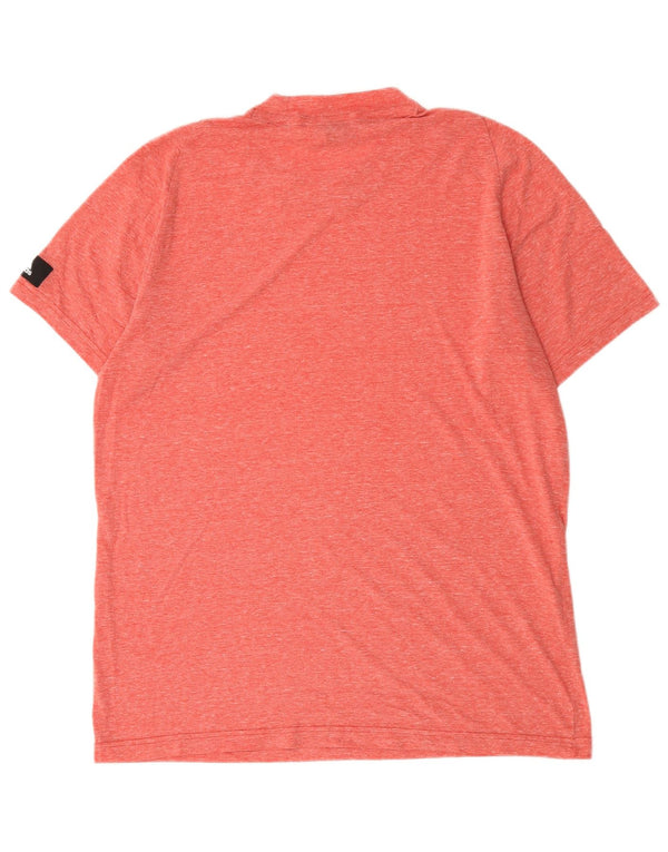 T-shirt da uomo Adidas Top grande in poliestere chiazzato rosa