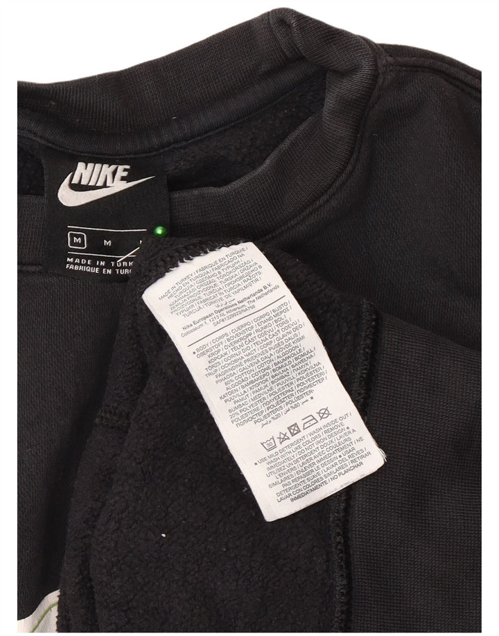 Felpa grafica da uomo Nike Felpa media in cotone nero