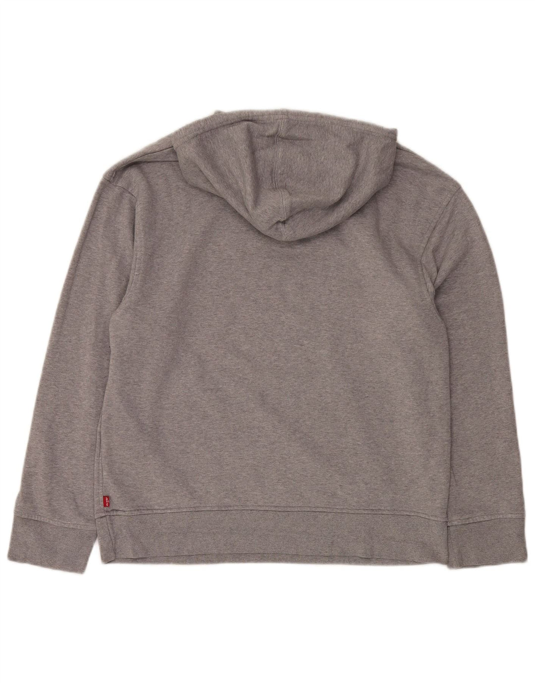 LEVI'S Felpa con cappuccio grafica rilassata da uomo in cotone grigio medio