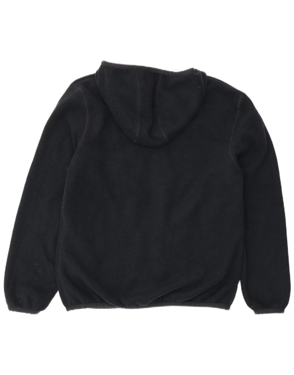 Giacca in pile reversibile con cappuccio da uomo K-Way UK 40 Large in poliestere blu navy