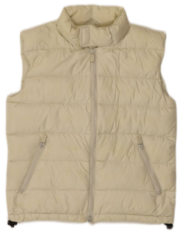 Gilet imbottito da donna dal taglio ampio Alberto Aspesi UK 4 XS giallo in poliammide