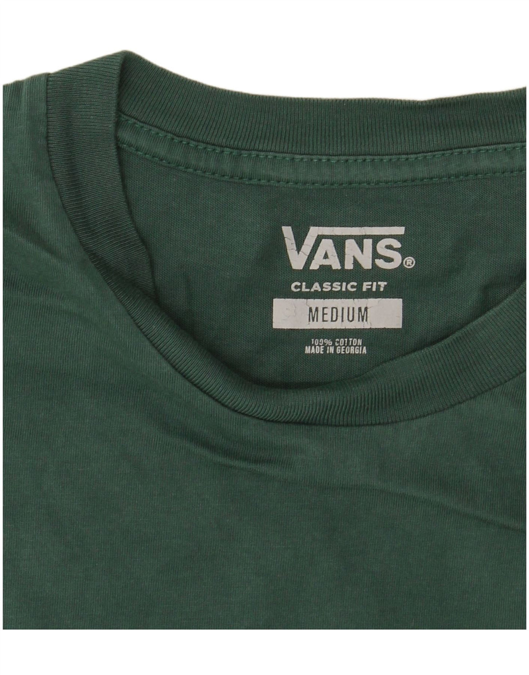 T-shirt da uomo vestibilità classica VANS Top in cotone verde medio
