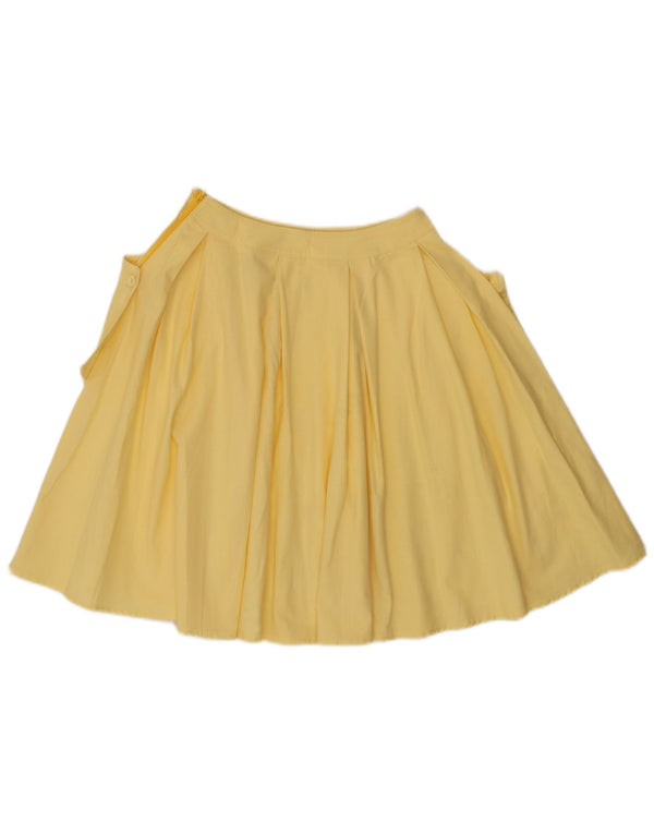 Gonna Svasata Benetton Bambina O12 11-12 Anni W24 Cotone Giallo