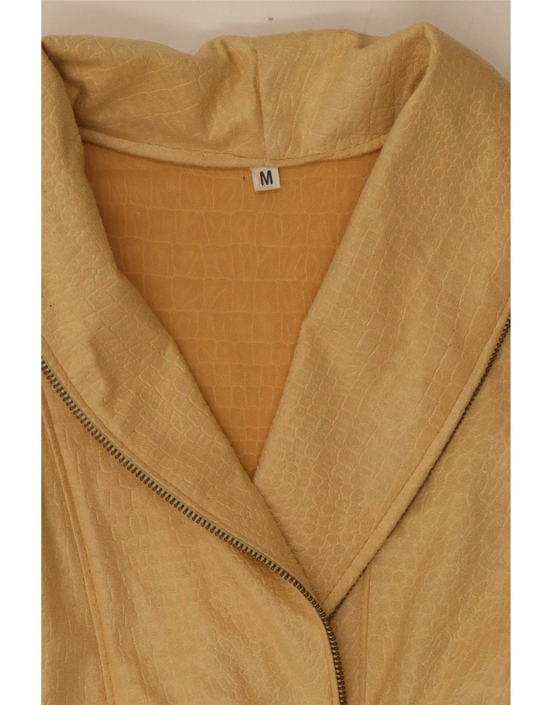 Giacca blazer da donna vintage UK 14 stampa animalier beige medio