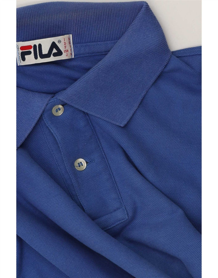 Polo Fila Uomo IT 50 Blu Medio