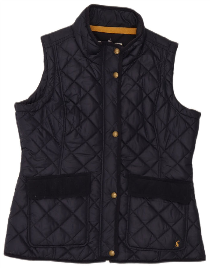 Gilet trapuntato da donna Joules UK 18 XL poliestere blu navy
