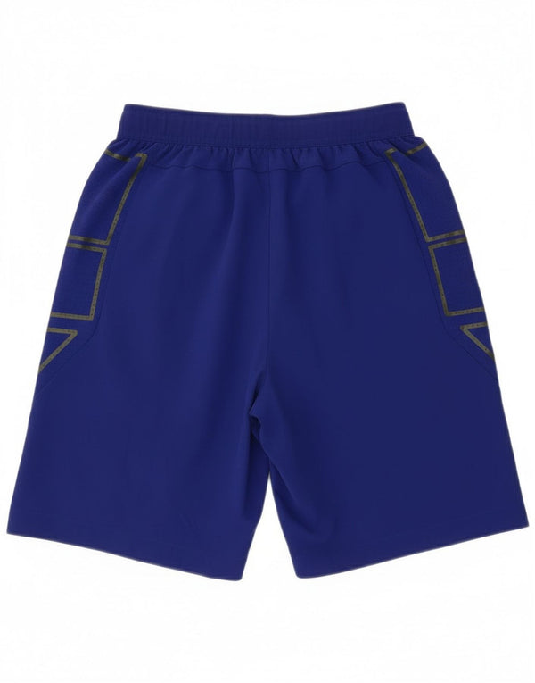 Pantaloncini sportivi grafici Nike da uomo in poliestere blu medio