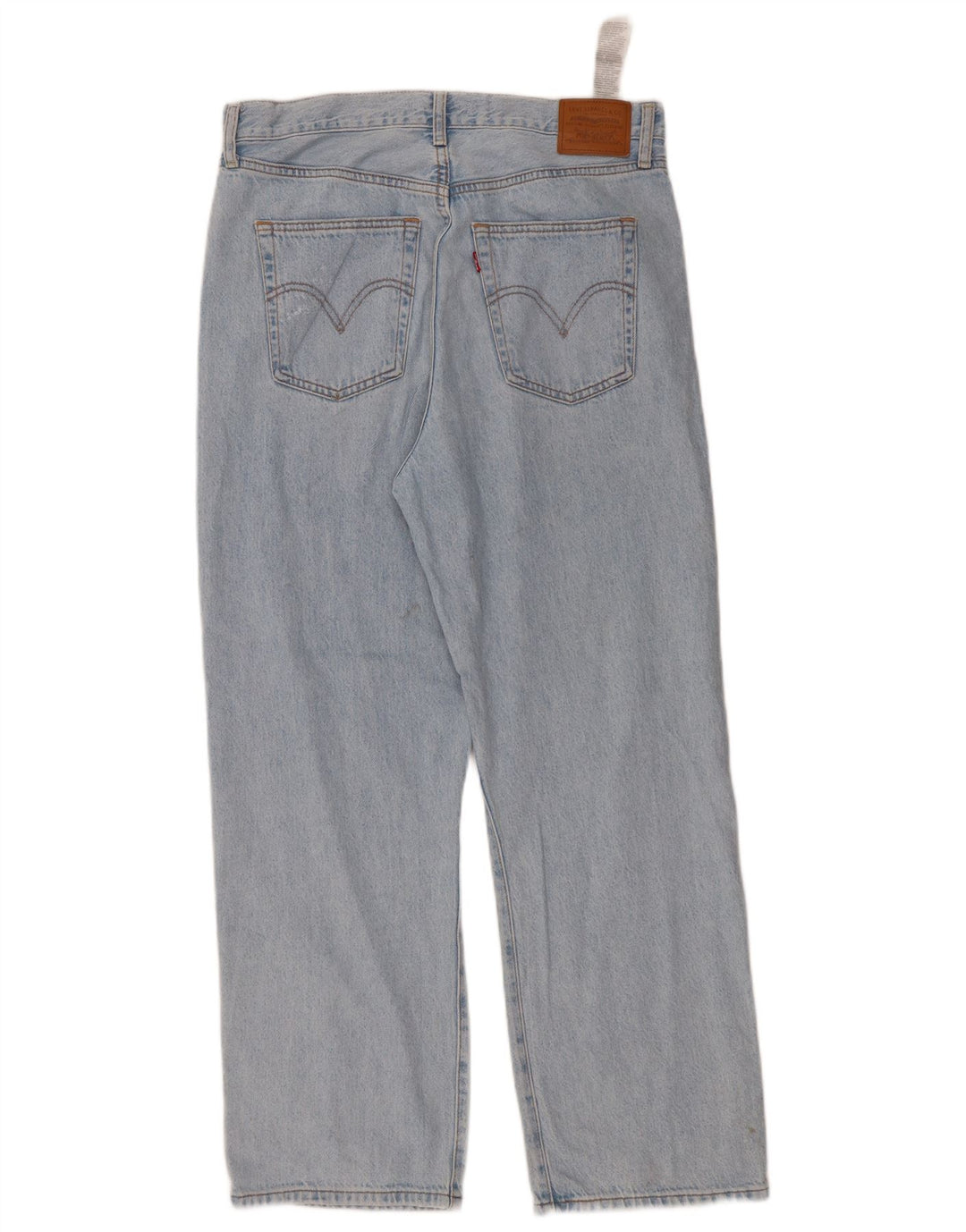 Jeans dritti a gabbia toracica da donna LEVI'S W31 L29 cotone blu