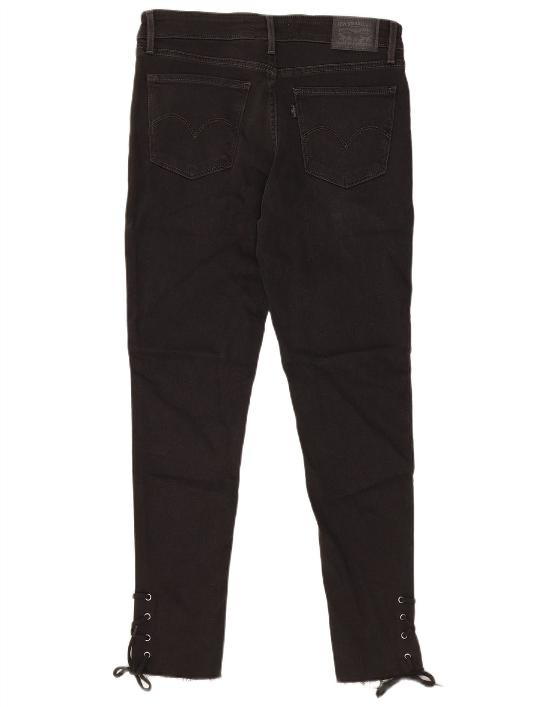 LEVI'S Jeans skinny 711 da donna W28 L27 cotone nero