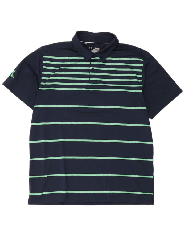 Polo Under Armour da uomo Heat Gear XL a righe blu navy