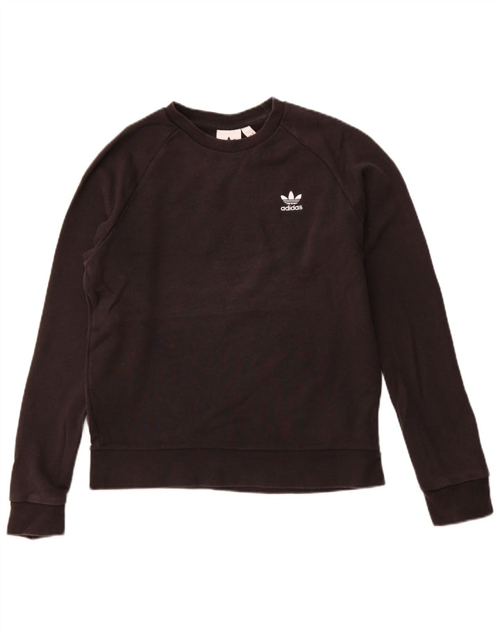 Felpa da donna Adidas Jumper Small in cotone nero