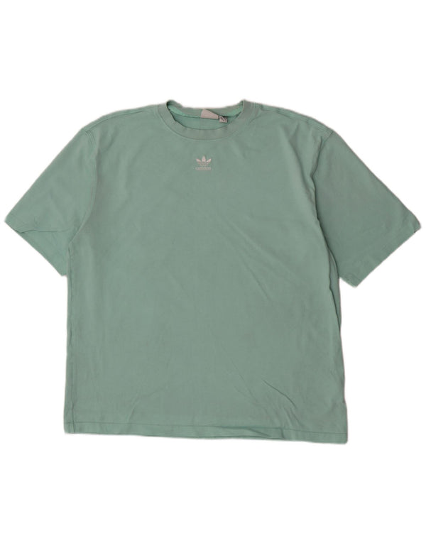 T-shirt oversize da donna Adidas UK 8/10 piccola in cotone verde