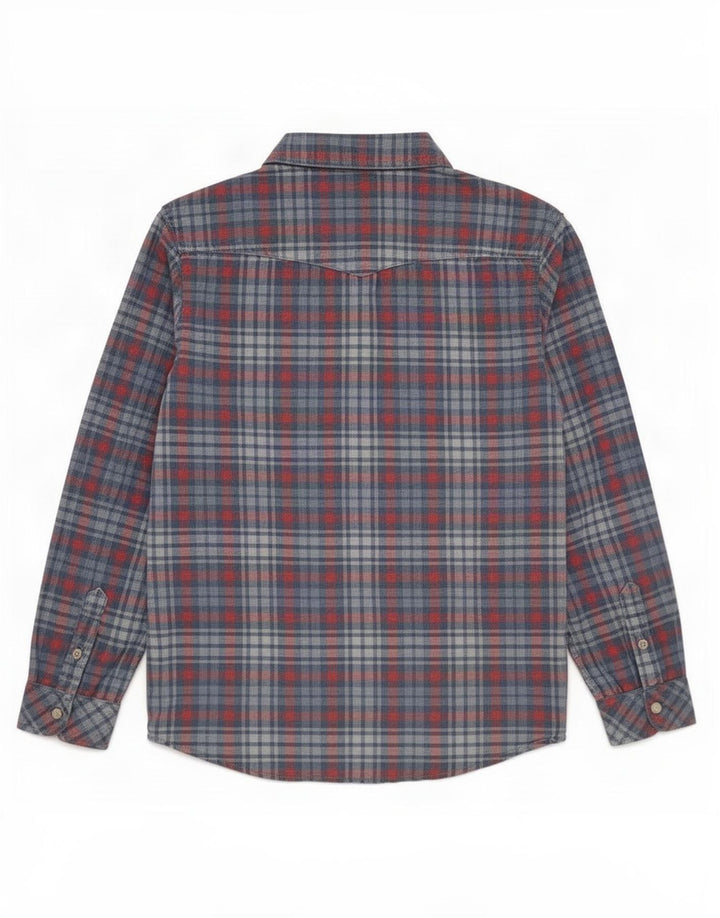 Camicia Lee da ragazzo vestibilità regolare 7-8 anni in cotone a quadri blu
