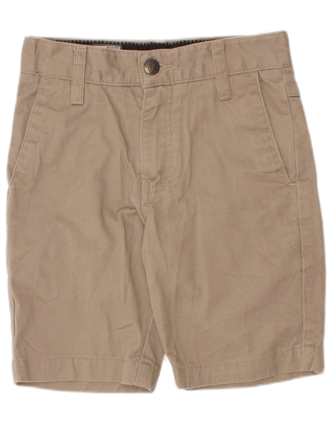 Pantaloncini chino da bambino Volcom 7-8 anni W22 in cotone beige
