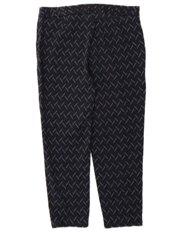 Pantaloni chino da donna Marks & Spencer UK 14 Large W32 L25 Chevron blu navy