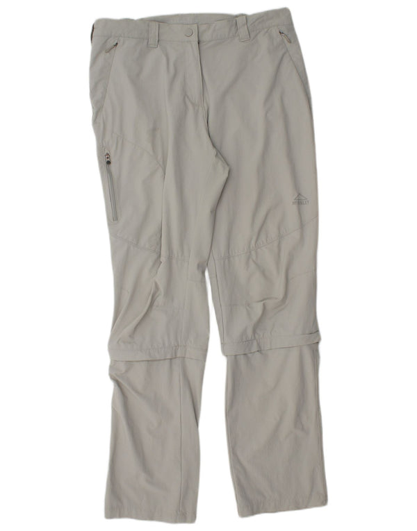 Pantaloni cargo da escursionismo da donna MC Kinley UK 16 Large W32 L31 Poliammide grigio