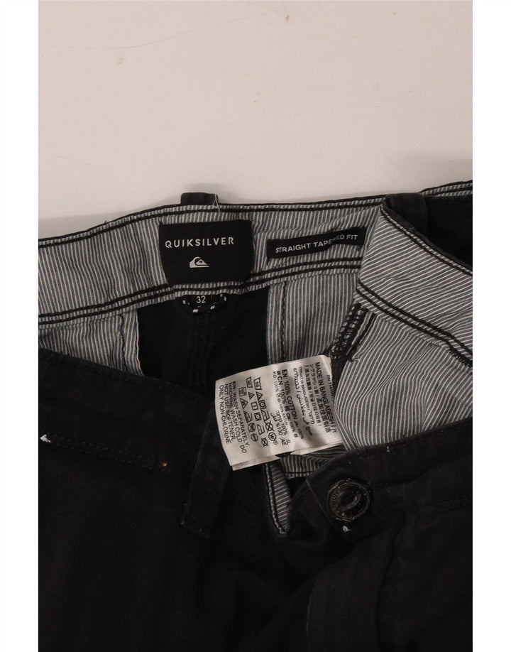Pantaloncini cargo da uomo Quiksilver W32 grandi in cotone nero