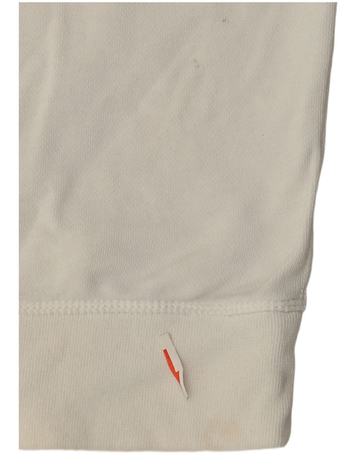 Felpa da uomo Wrangler maglione piccolo bianco color block