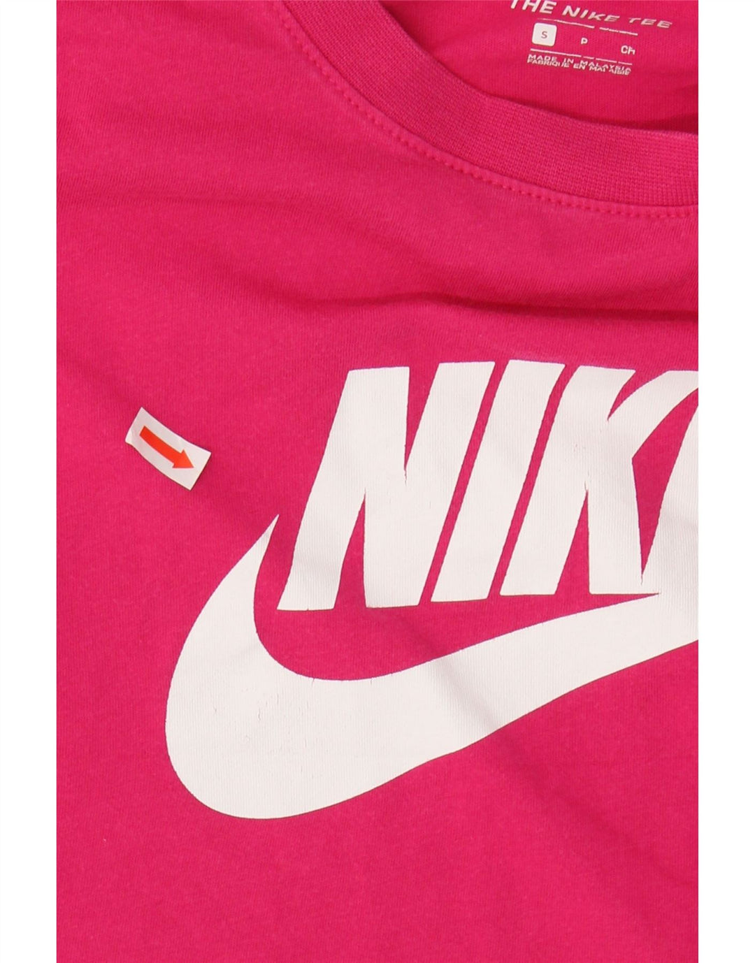 NIKE Womens Oversized Crop Graphic T-Shirt Top UK 10 Small Pink