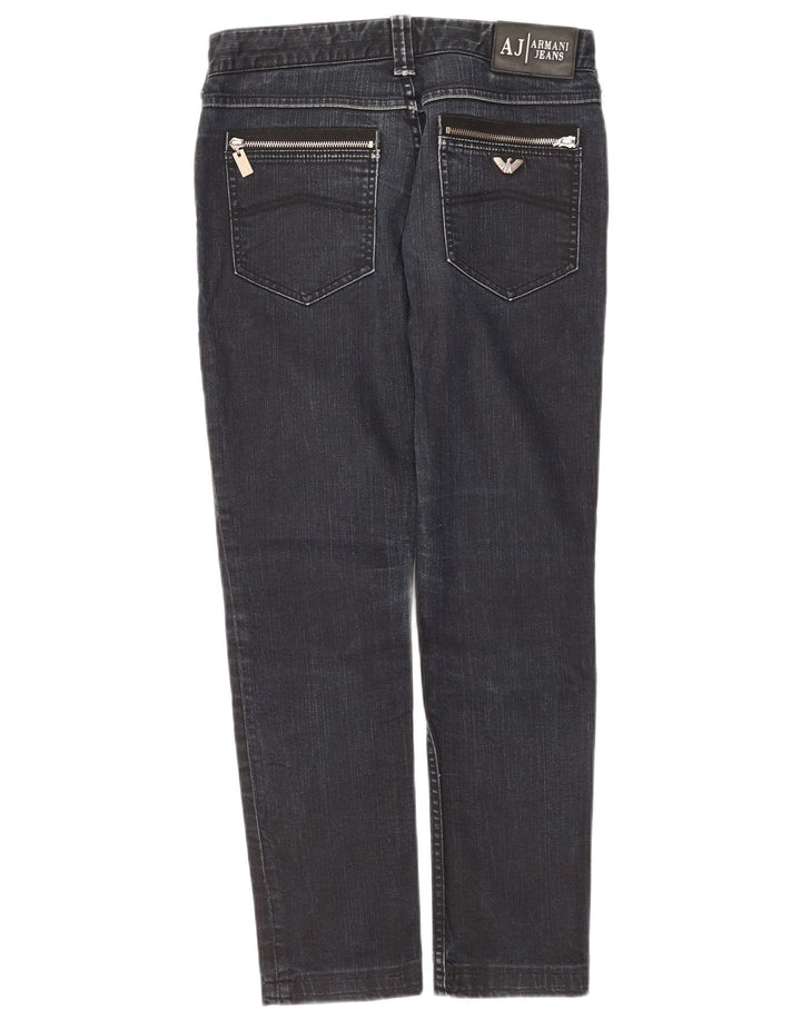 Jeans slim da donna Armani W27 L28 cotone blu navy