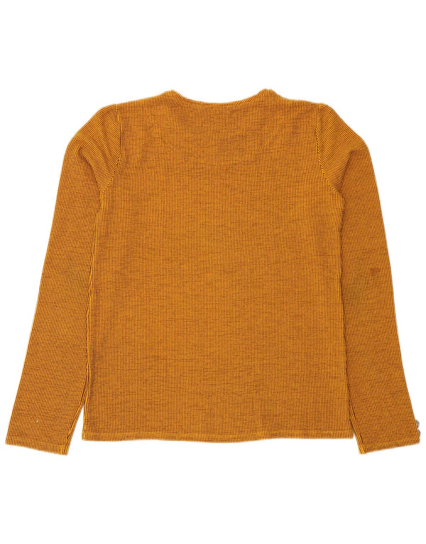 Top Zara da donna a maniche lunghe UK 12 a righe arancioni medie