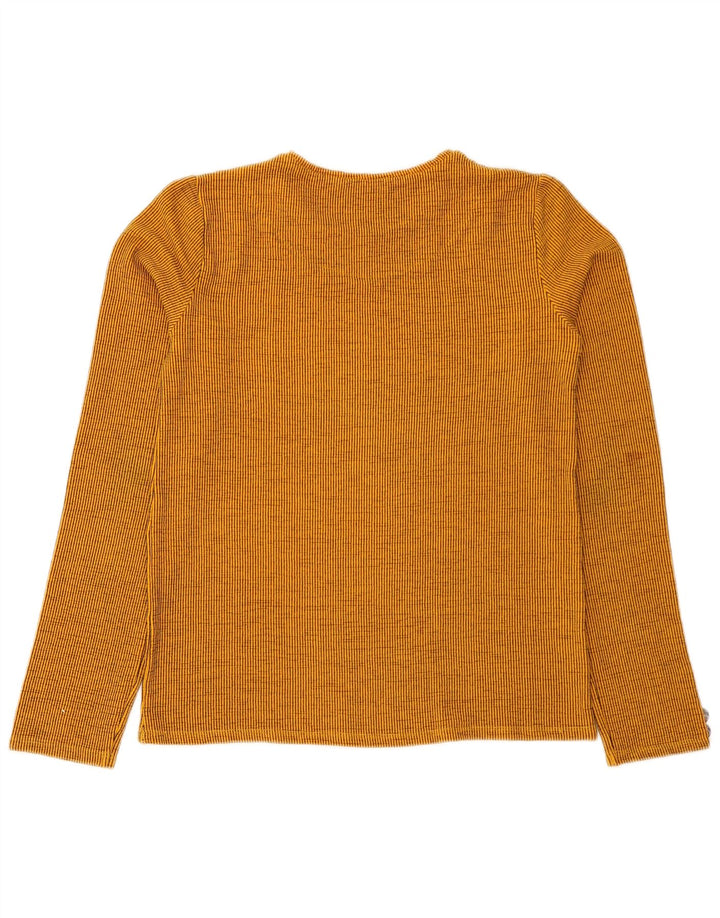Top Zara da donna a maniche lunghe UK 12 a righe arancioni medie