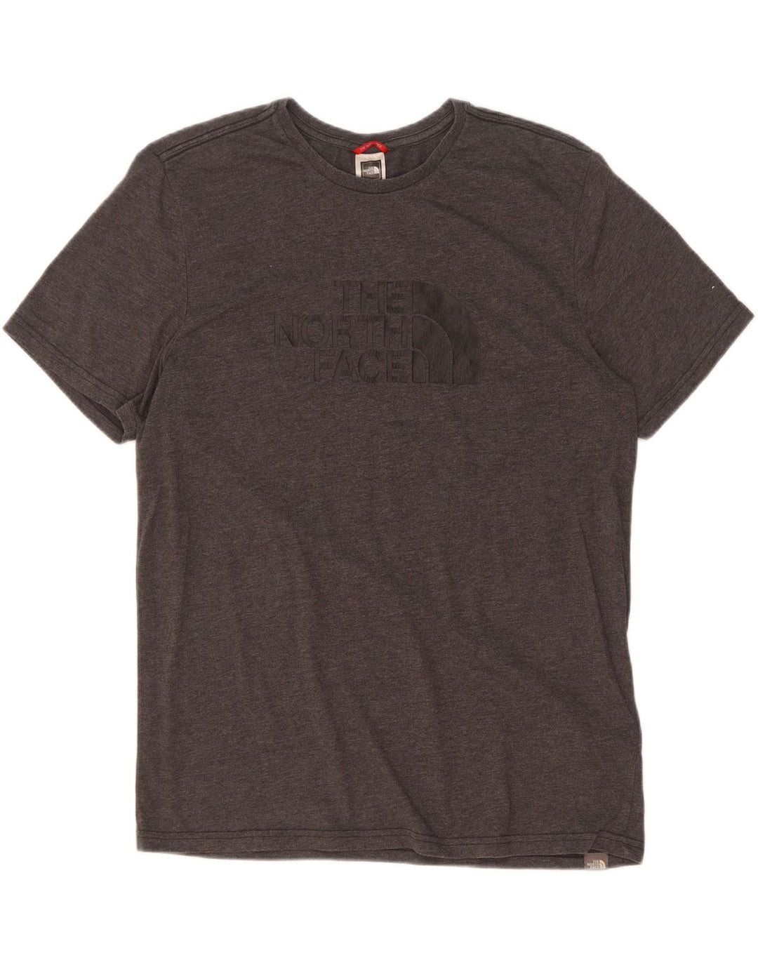 T-shirt grafica da uomo The North Face Top grande in poliestere chiazzato grigio