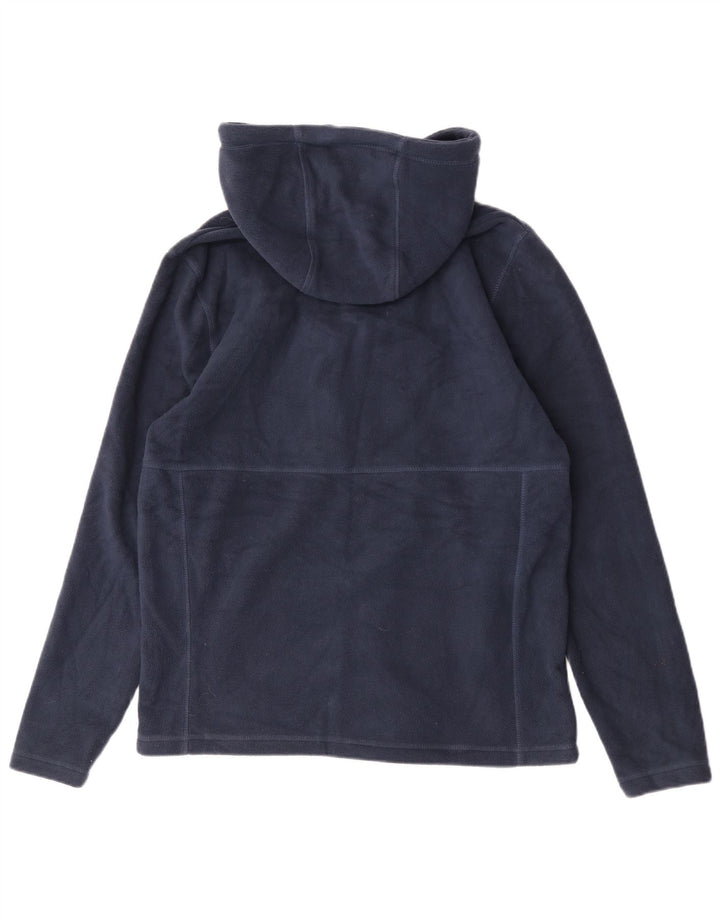 Giacca in pile con cappuccio da uomo Saltrock UK 38 poliestere medio blu navy