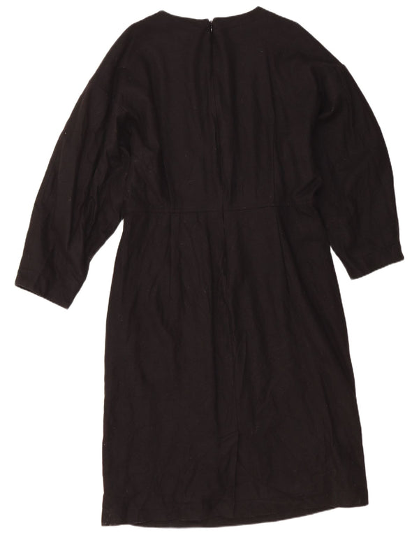 Abito a trapezio da donna a maniche lunghe Cos EU 44 XL lana nera