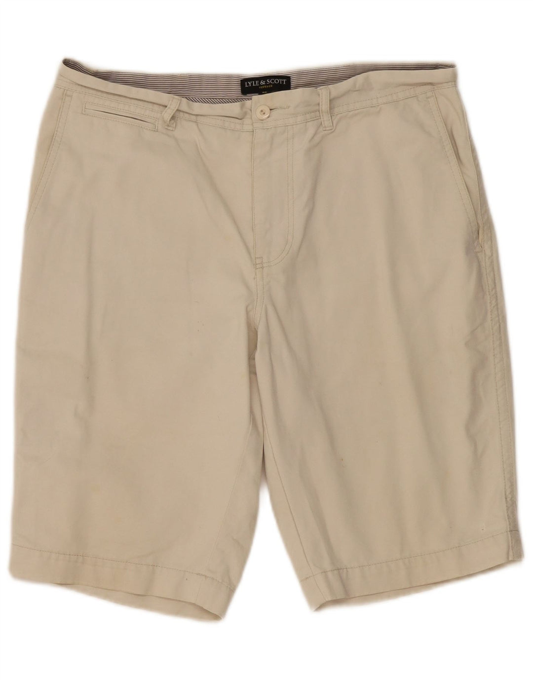 Pantaloncini chino da uomo Lyle & Scott W34 Large Beige