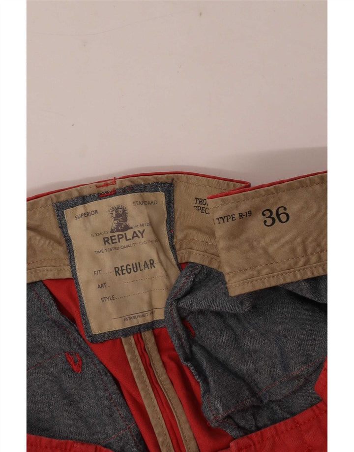Pantaloncini chino da uomo Replay W36 grandi rossi