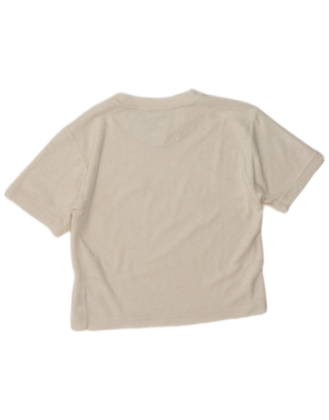 CHAMPION Womens Crop T-Shirt Top UK 14 Large White Polyester