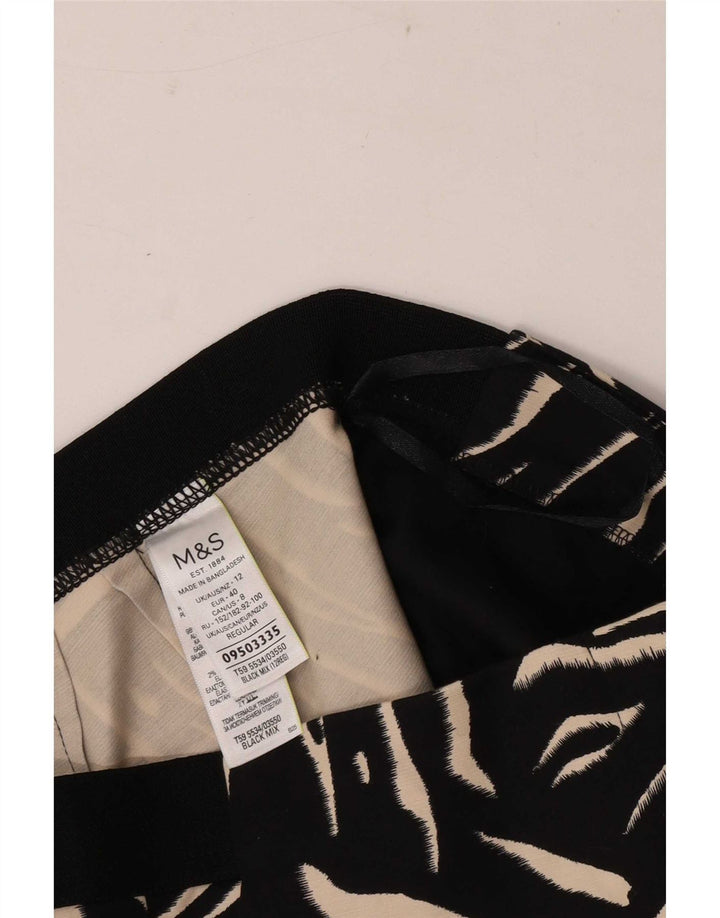 Pantaloni Capri da donna Marks & Spencer UK 12 medi W30 L21 neri