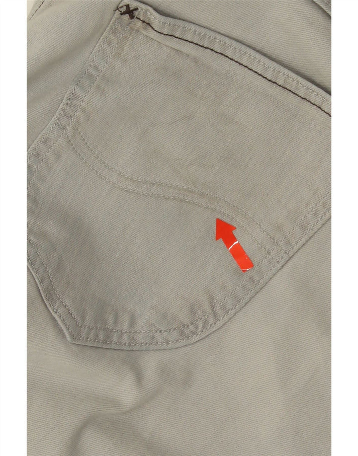 Pantaloncini corti in denim da uomo a 5 tasche Lee W32 cotone grigio medio