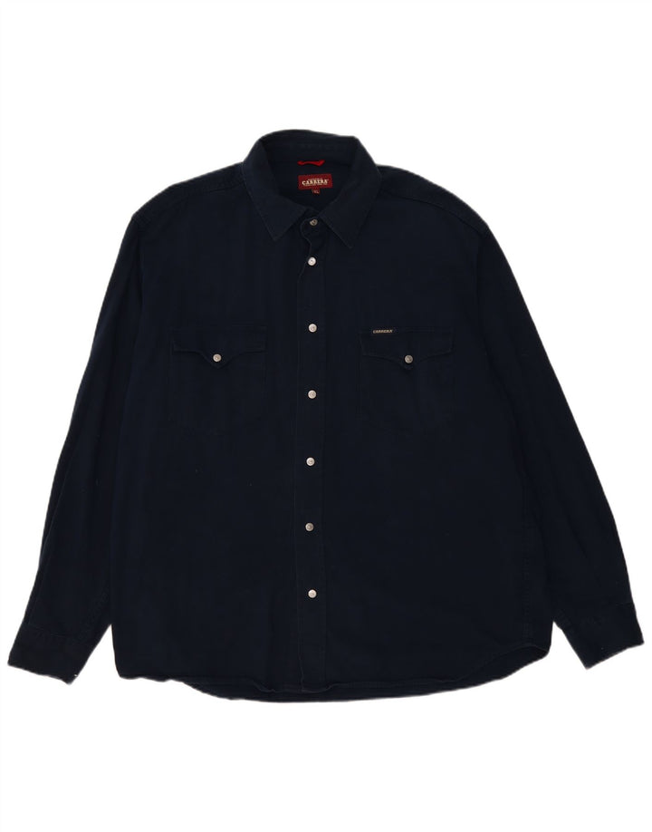 Camicia Uomo CARRERA XL Blu Navy Cotone