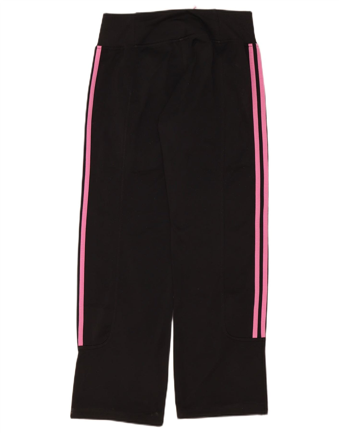 Pantaloni della tuta da donna Adidas UK 10 piccoli poliestere nero