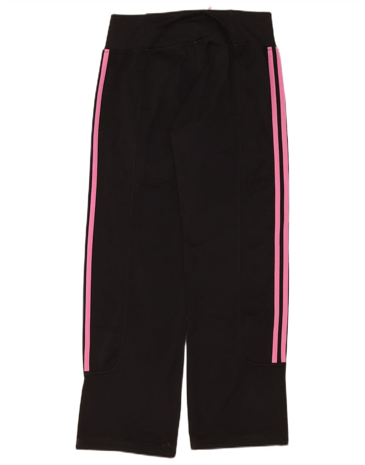 Pantaloni della tuta da donna Adidas UK 10 piccoli poliestere nero