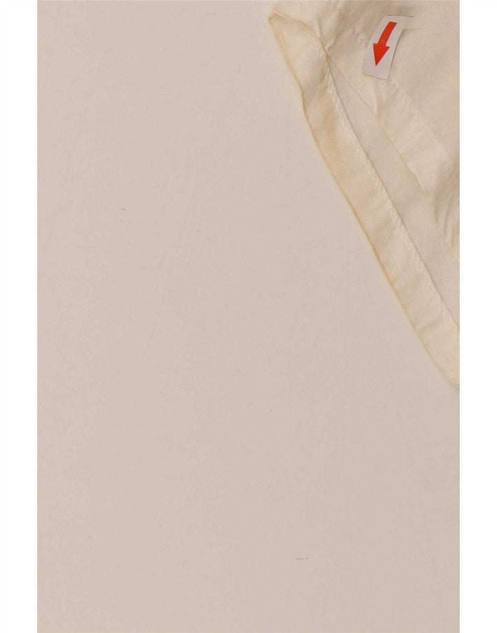 ACCORDO Camicetta a maniche corte da donna con motivo astratto UK 16 Large Bianca