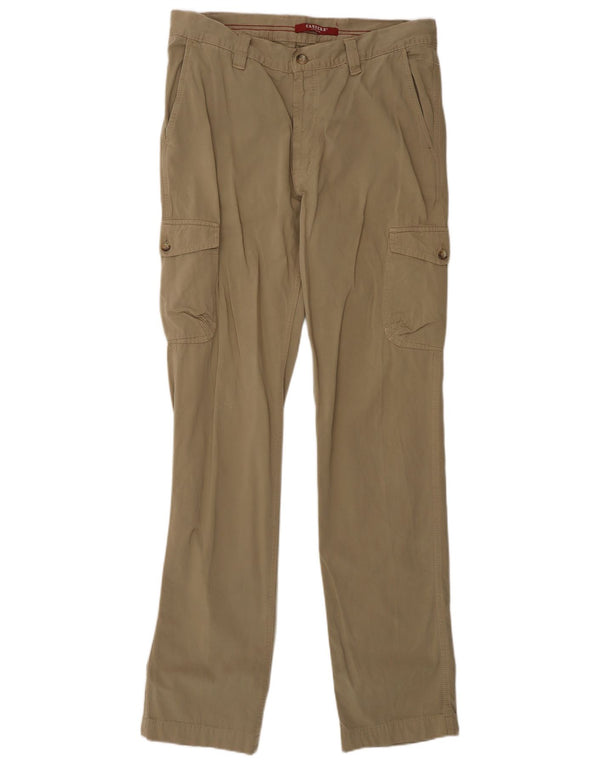 Pantaloni cargo dritti da uomo Carrera IT 48 medio W33 L34 cotone beige
