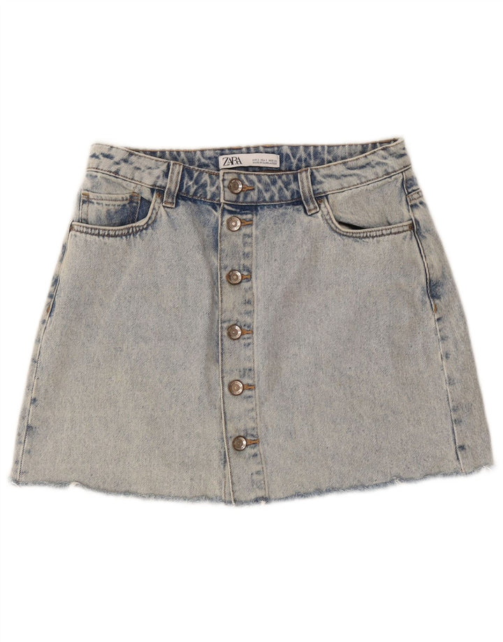 Gonna di jeans Zara da donna piccola W26 in cotone blu