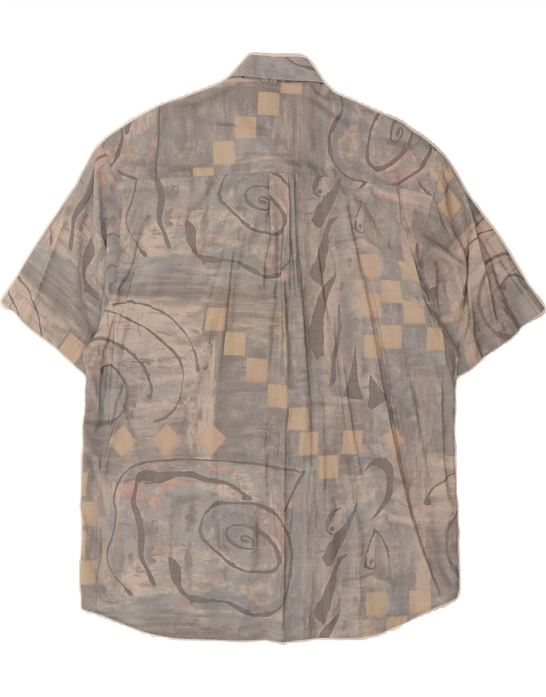 CLUB D'AMINGO Mens Shirt Size 41/42 Large Multicoloured Geometric Vintage Club D'Amingo and Second-Hand Club D'Amingo from Messina Hembry 