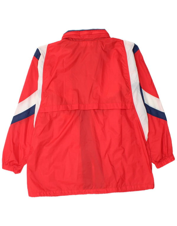 Giacca antipioggia da uomo ALEX UK 42 XL Poliammide color block rosso