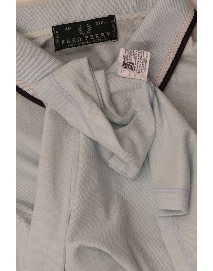 Polo da uomo Fred Perry piccola in cotone blu