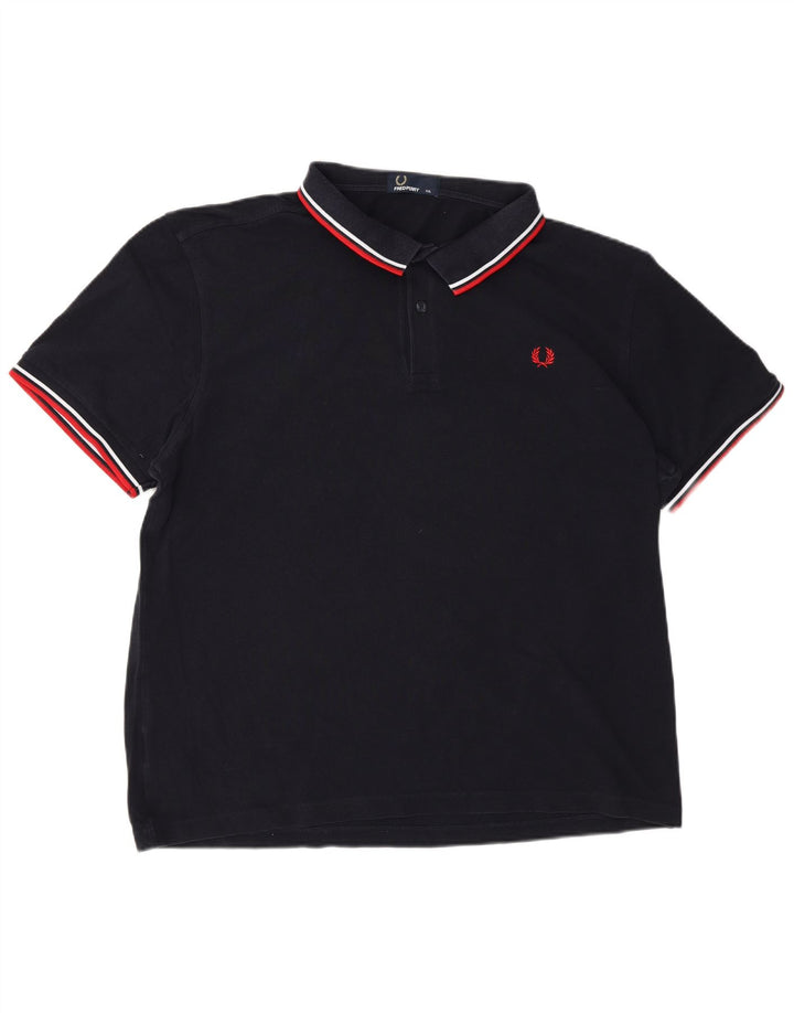 Polo da uomo Fred Perry 2XL in cotone blu navy