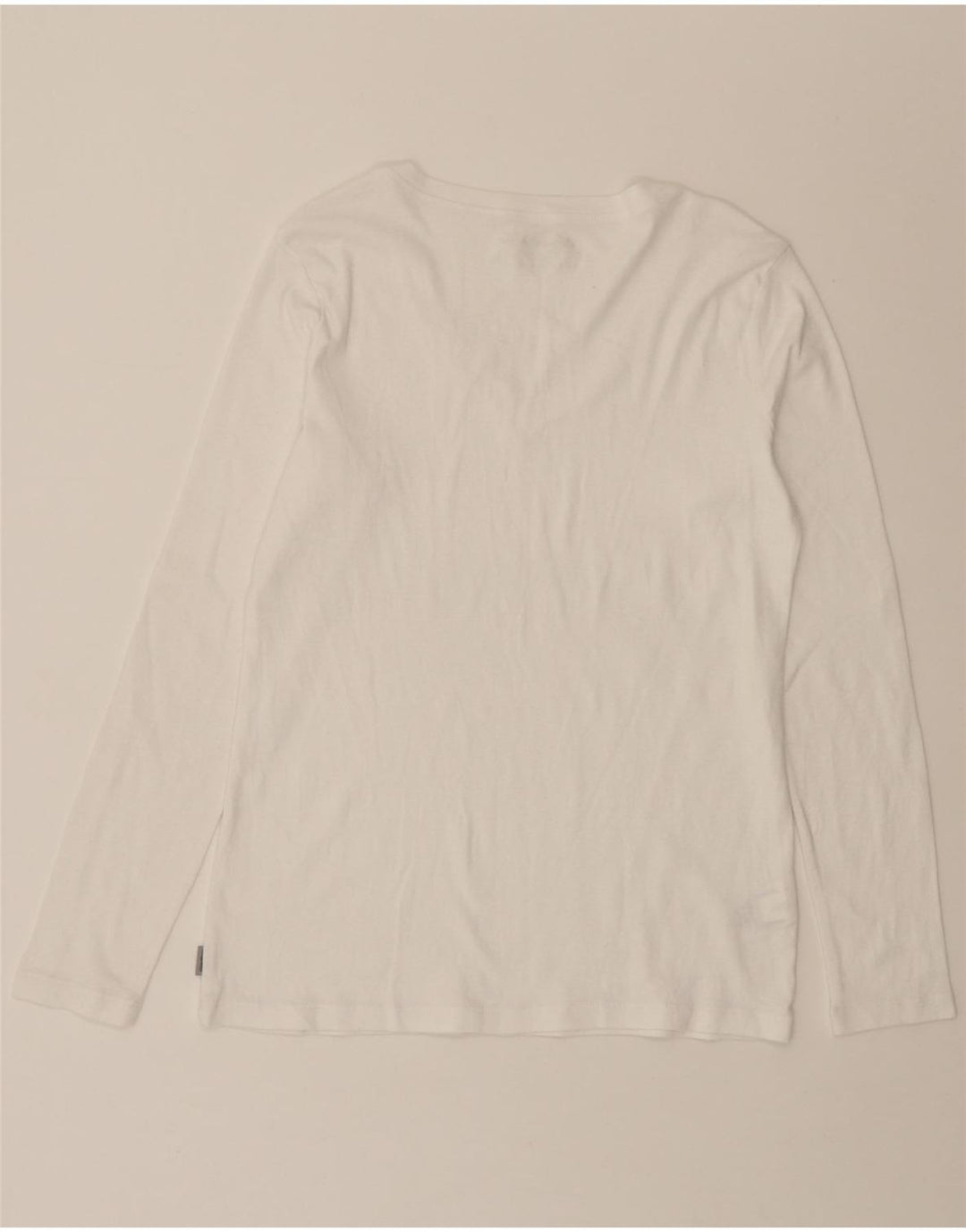 EDDIE BAUER Womens Top Long Sleeve UK 14 Large White Cotton Vintage Eddie Bauer and Second-Hand Eddie Bauer from Messina Hembry 