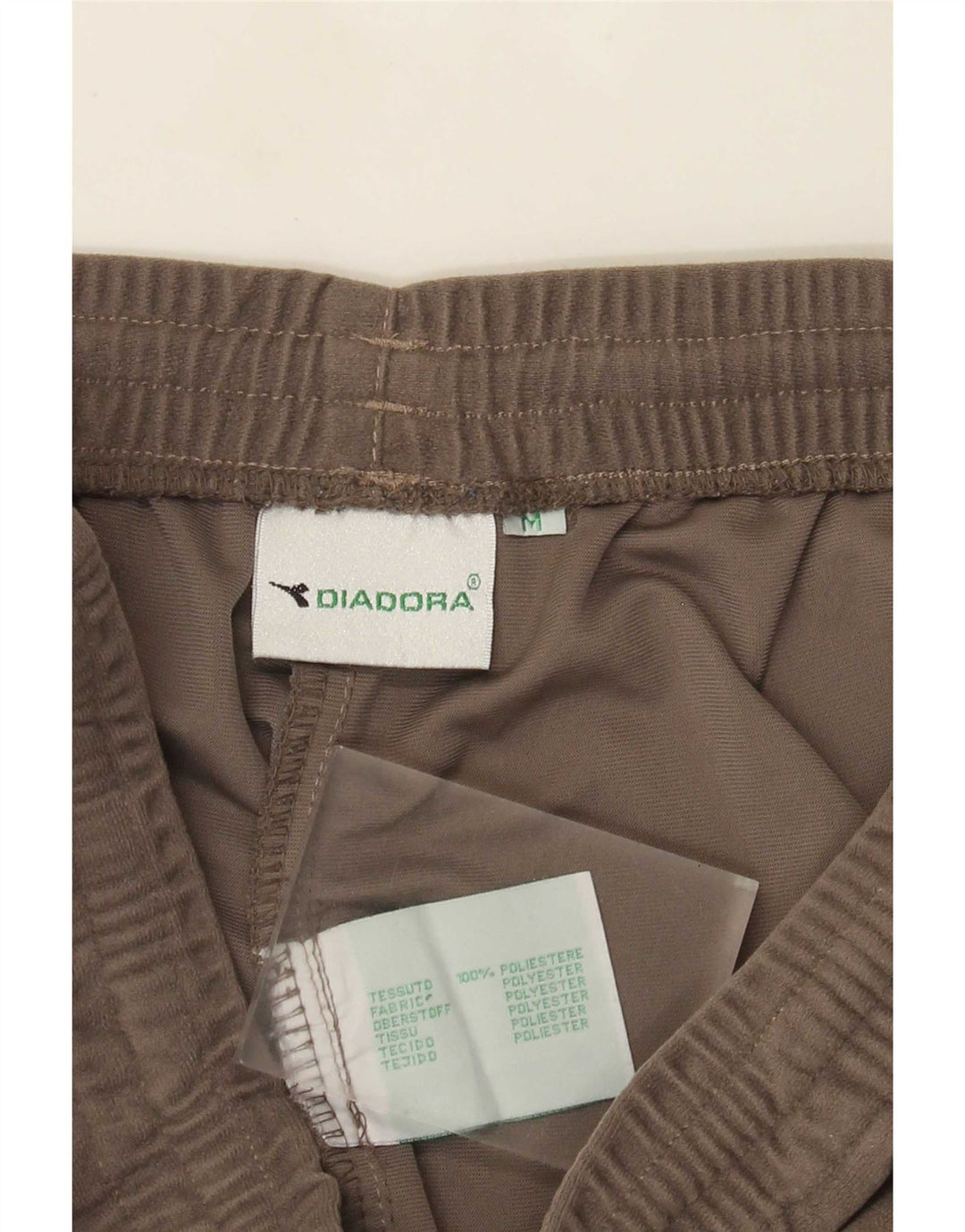 Pantaloni da tuta Diadora Cargo Velour da uomo in poliestere grigio medio